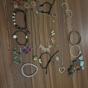 Assorted vintage and costume jewelry